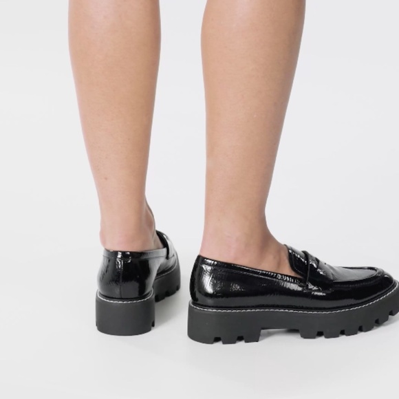 Franco Sarto Balin Lug Sole Penny Loafer In Burgundy Patent - Picture 8 of 8